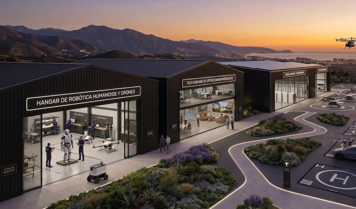 Hangar de robótica y drones